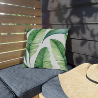 Thumbnail for Tropical Banana Leaf Outdoor Throw Pillow