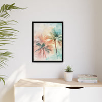 Thumbnail for Palm Glow Canvas Wall Art with Frame