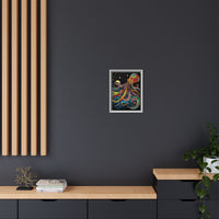 Thumbnail for Midnight Depths Octopus Canvas Wall Art with Frame