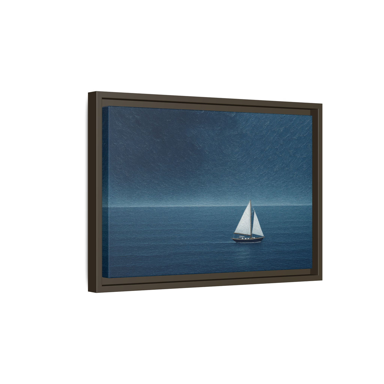 Sail Into Stillness Canvas Wall Art with Frame