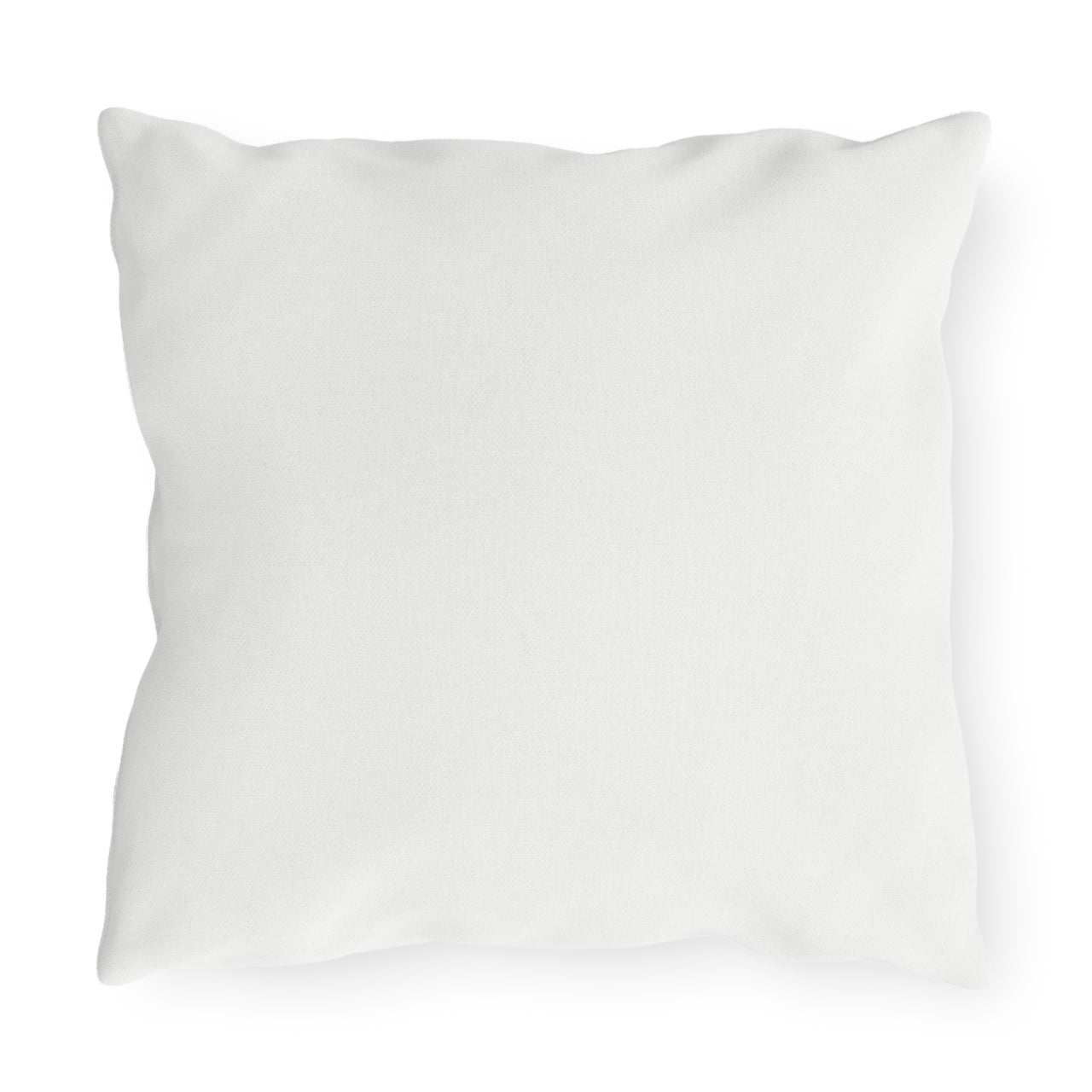 White pillow on a white background