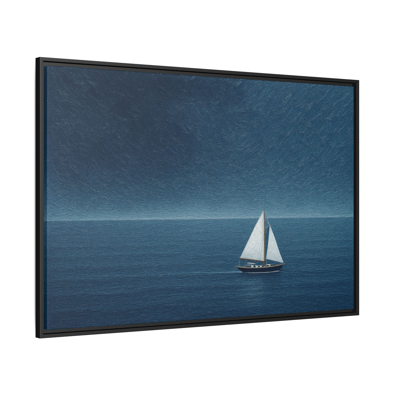 Sail Into Stillness Canvas Wall Art with Frame