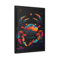 Thumbnail for Neon Tide Crab Canvas Wall Art with Frame