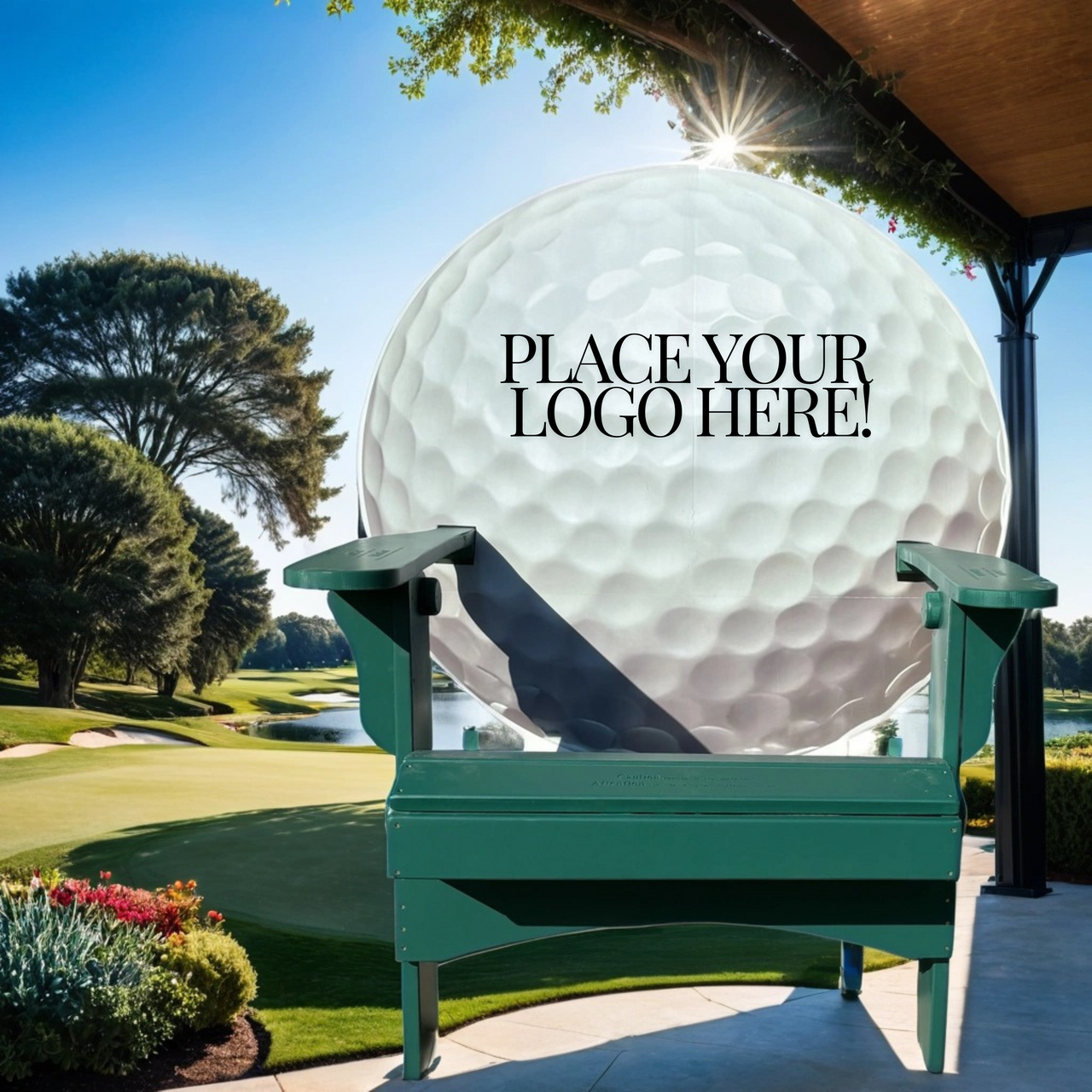 The Big Curve | 8-Foot Round Back Giant Chair with Custom Artwork, Branding & Paint Options