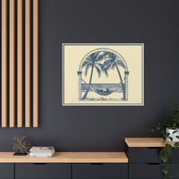Thumbnail for Palm Retreat Hammock Canvas Wall Art with Frame