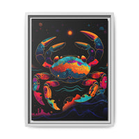 Thumbnail for Neon Tide Crab Canvas Wall Art with Frame