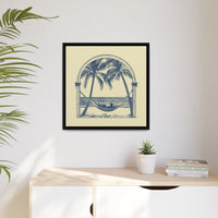 Thumbnail for Palm Retreat Hammock Canvas Wall Art with Frame