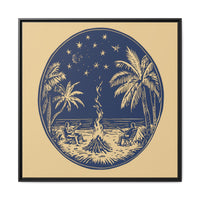 Thumbnail for Beachfire Nights Canvas Wall Art with Frame