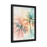 Thumbnail for Palm Glow Canvas Wall Art with Frame