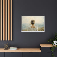 Thumbnail for Where the Sky Meets Her Canvas Wall Art with Frame