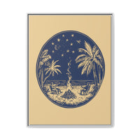 Thumbnail for Beachfire Nights Canvas Wall Art with Frame