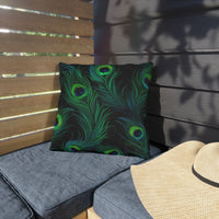 Thumbnail for Peacock Mirage Outdoor Throw Pillow