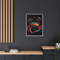 Thumbnail for Neon Tide Crab Canvas Wall Art with Frame
