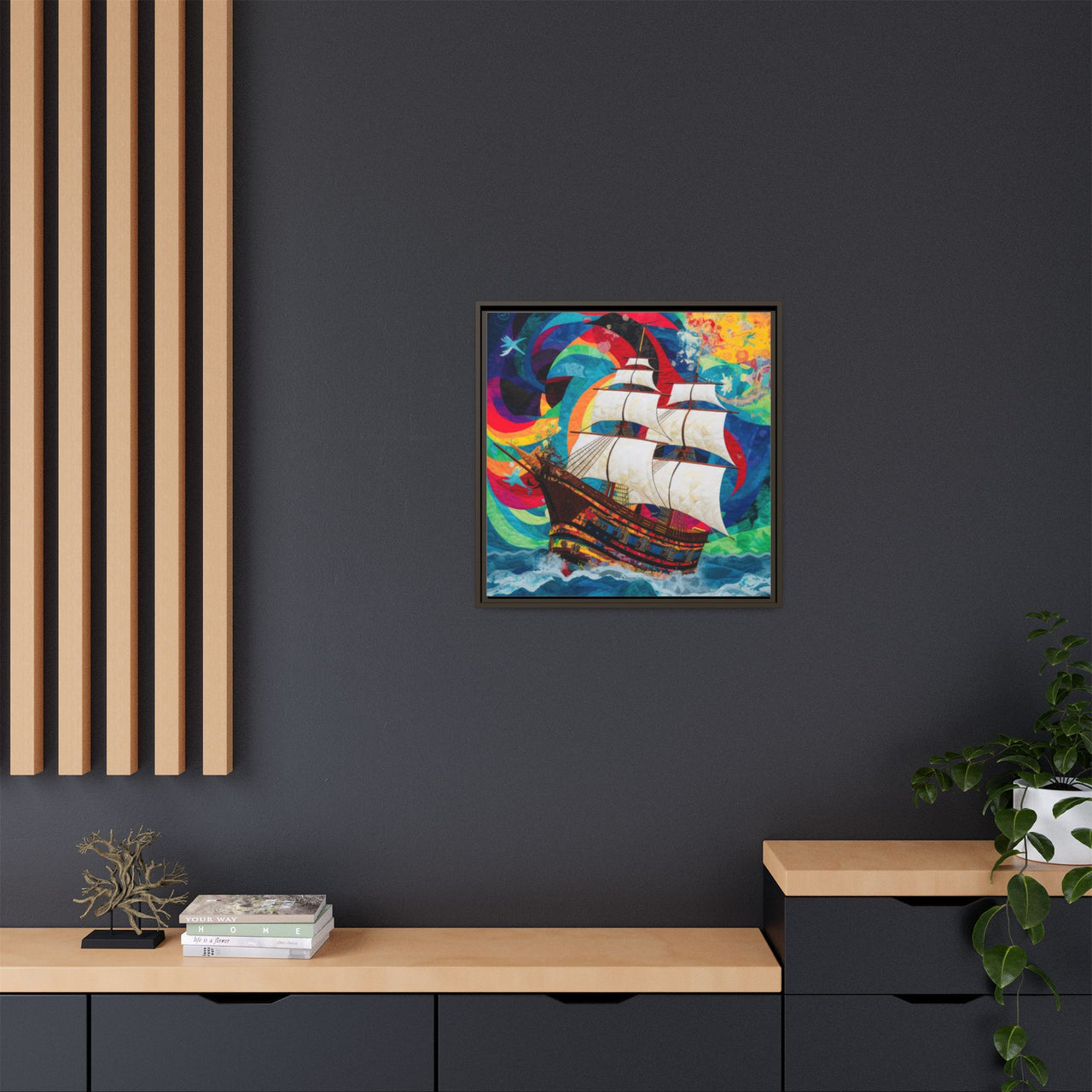 Sails of Change Canvas Wall Art with Frame