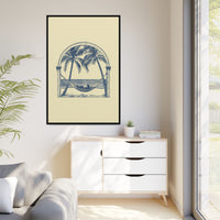 Thumbnail for Palm Retreat Hammock Canvas Wall Art with Frame