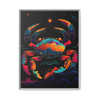 Thumbnail for Neon Tide Crab Canvas Wall Art with Frame