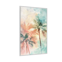 Thumbnail for Palm Glow Canvas Wall Art with Frame