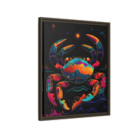 Thumbnail for Neon Tide Crab Canvas Wall Art with Frame