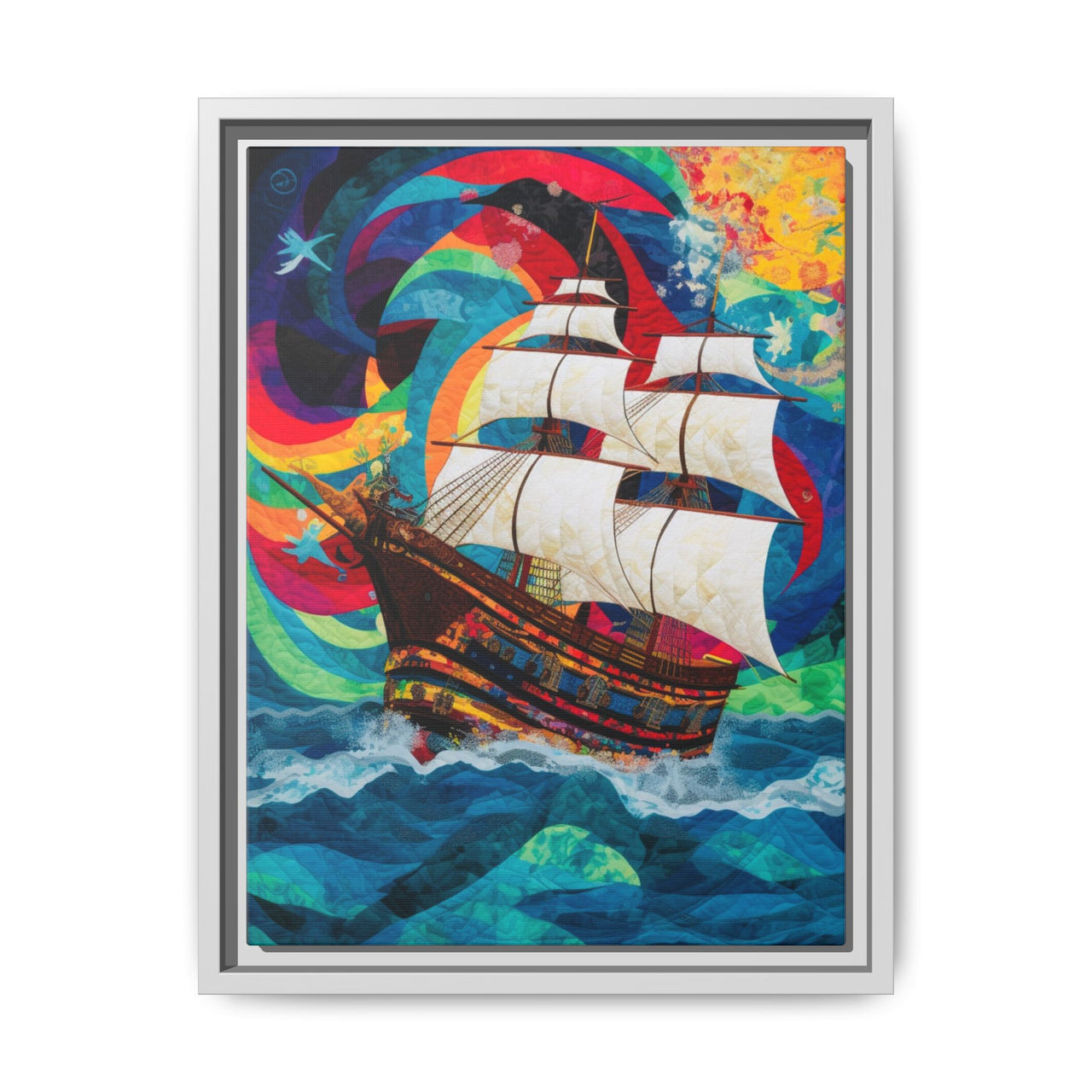 Sails of Change Canvas Wall Art with Frame