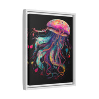 Thumbnail for Celestial Drifter Jellyfish Canvas Wall Art with Frame