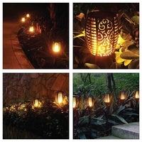 Thumbnail for 4x Solar Garden LED Torch Outdoor Flame Dancing Flickering Light Tiki Auto Lamp-3