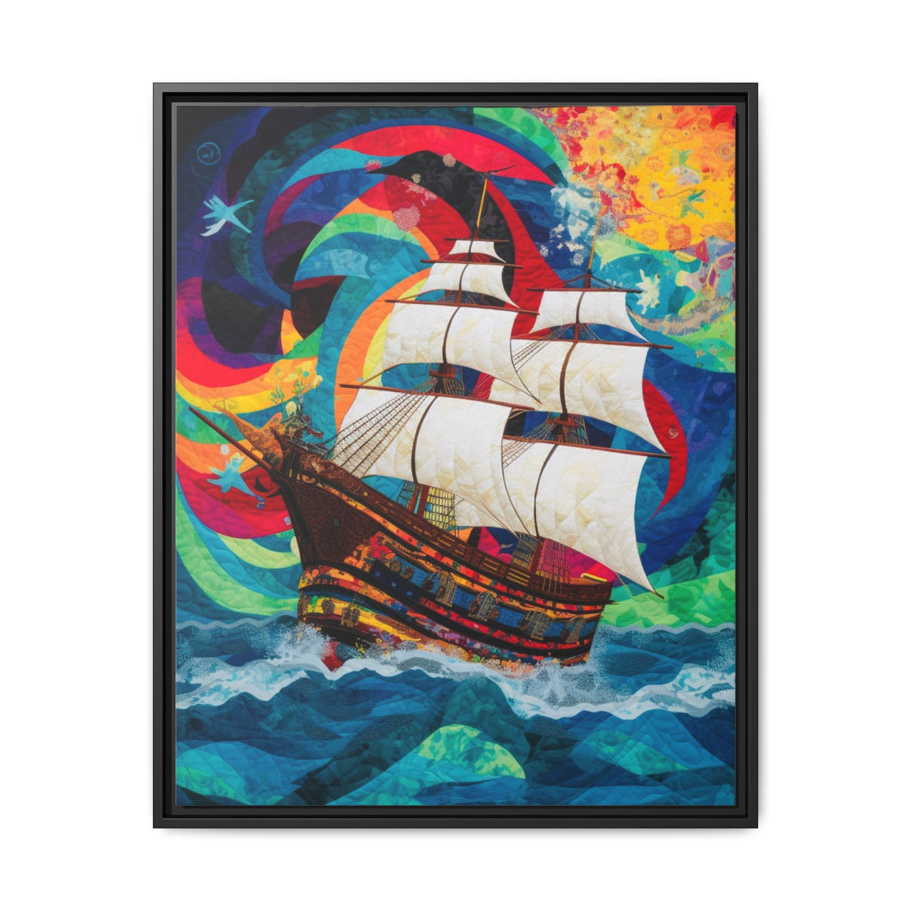 Sails of Change Canvas Wall Art with Frame