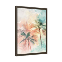 Thumbnail for Palm Glow Canvas Wall Art with Frame