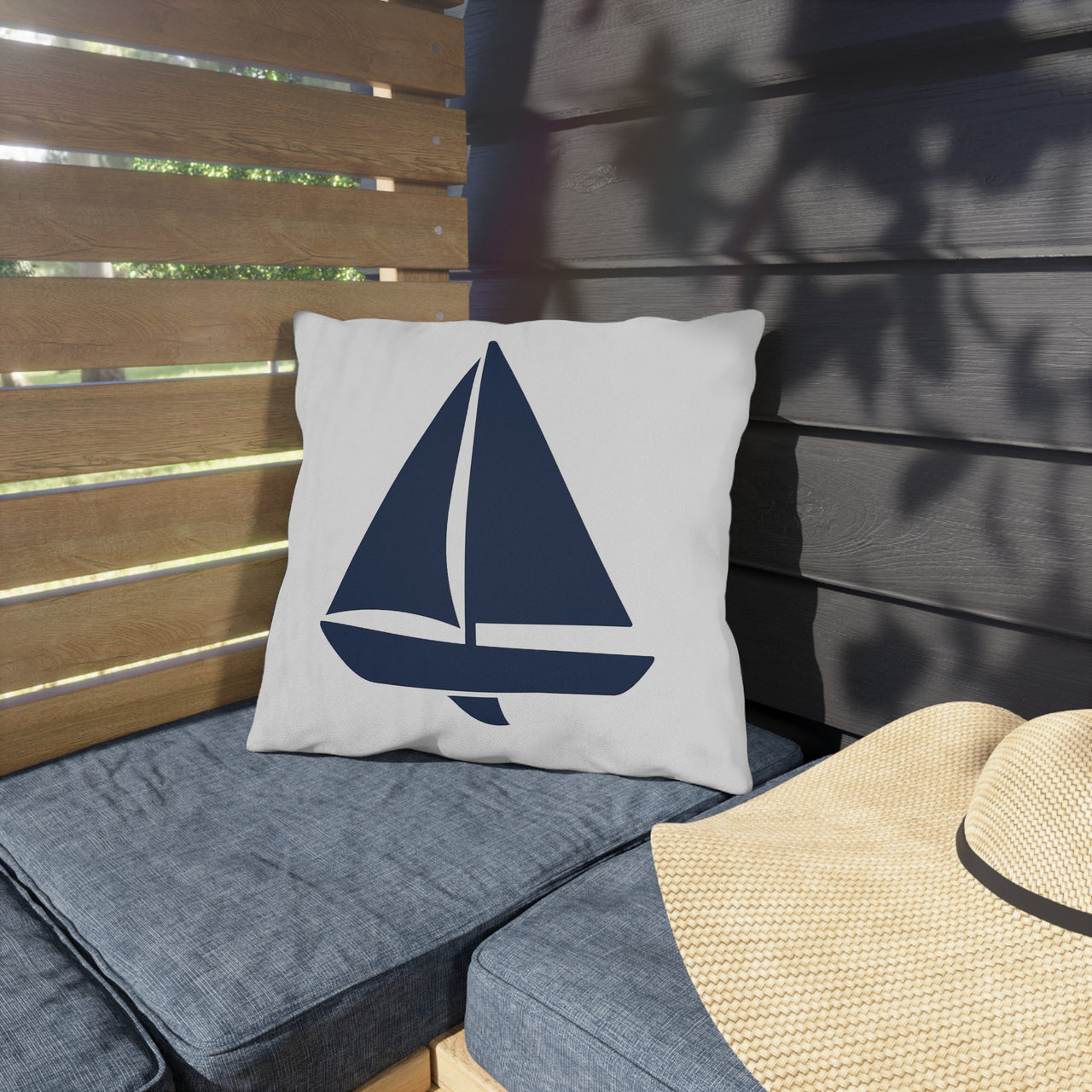 Sail Away Outdoor Throw Pillow