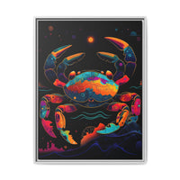 Thumbnail for Neon Tide Crab Canvas Wall Art with Frame