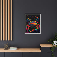 Thumbnail for Neon Tide Crab Canvas Wall Art with Frame