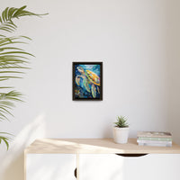 Thumbnail for Gliding Turtle Canvas Wall Art with Frame