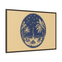 Thumbnail for Beachfire Nights Canvas Wall Art with Frame