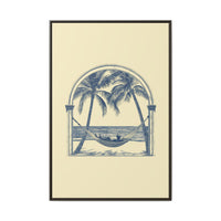 Thumbnail for Palm Retreat Hammock Canvas Wall Art with Frame