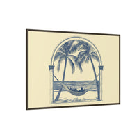 Thumbnail for Palm Retreat Hammock Canvas Wall Art with Frame