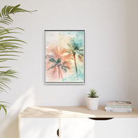 Thumbnail for Palm Glow Canvas Wall Art with Frame