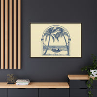 Thumbnail for Palm Retreat Hammock Canvas Wall Art with Frame