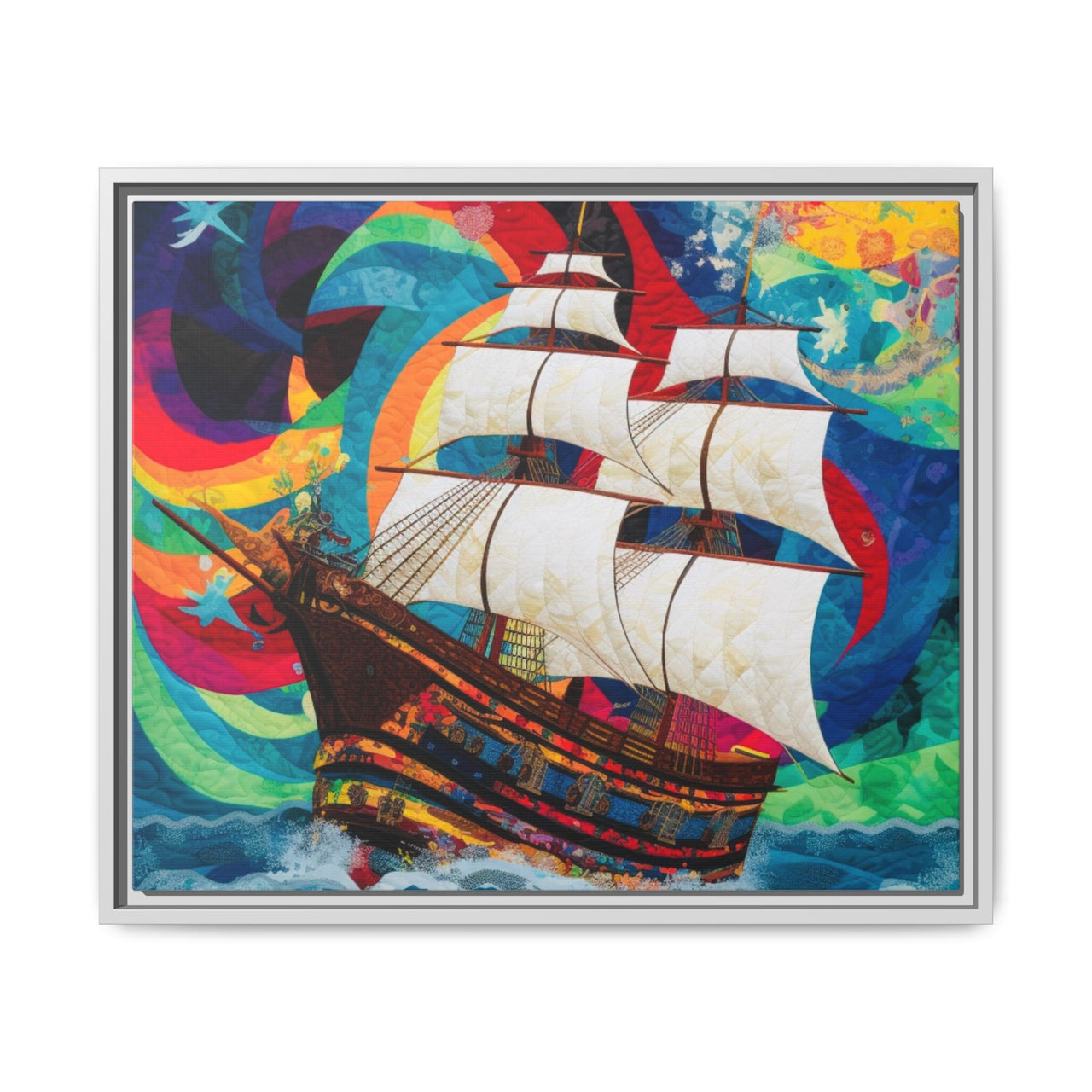 Sails of Change Canvas Wall Art with Frame