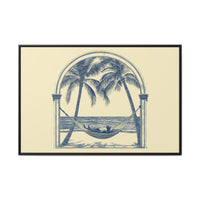Thumbnail for Palm Retreat Hammock Canvas Wall Art with Frame