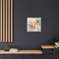 Thumbnail for Palm Glow Canvas Wall Art with Frame