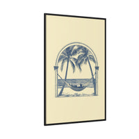 Thumbnail for Palm Retreat Hammock Canvas Wall Art with Frame