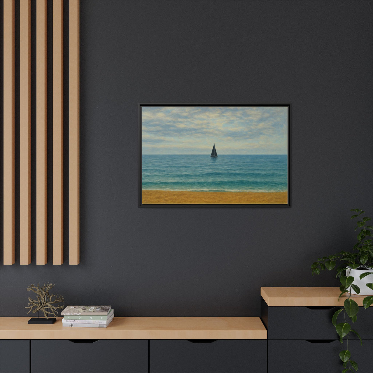 Still Waters Canvas Wall Art with Frame