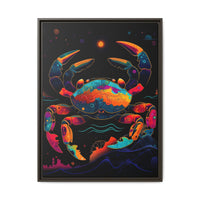Thumbnail for Neon Tide Crab Canvas Wall Art with Frame