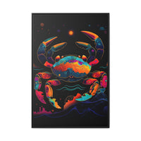 Thumbnail for Neon Tide Crab Canvas Wall Art with Frame