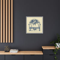 Thumbnail for Palm Retreat Hammock Canvas Wall Art with Frame
