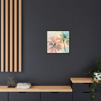Thumbnail for Palm Glow Canvas Wall Art with Frame