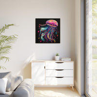 Thumbnail for Celestial Drifter Jellyfish Canvas Wall Art with Frame