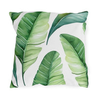 Thumbnail for Tropical Banana Leaf Outdoor Throw Pillow