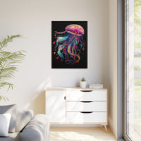 Thumbnail for Celestial Drifter Jellyfish Canvas Wall Art with Frame
