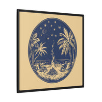 Thumbnail for Beachfire Nights Canvas Wall Art with Frame