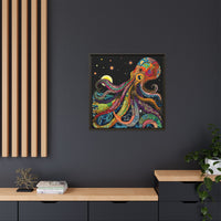 Thumbnail for Midnight Depths Octopus Canvas Wall Art with Frame
